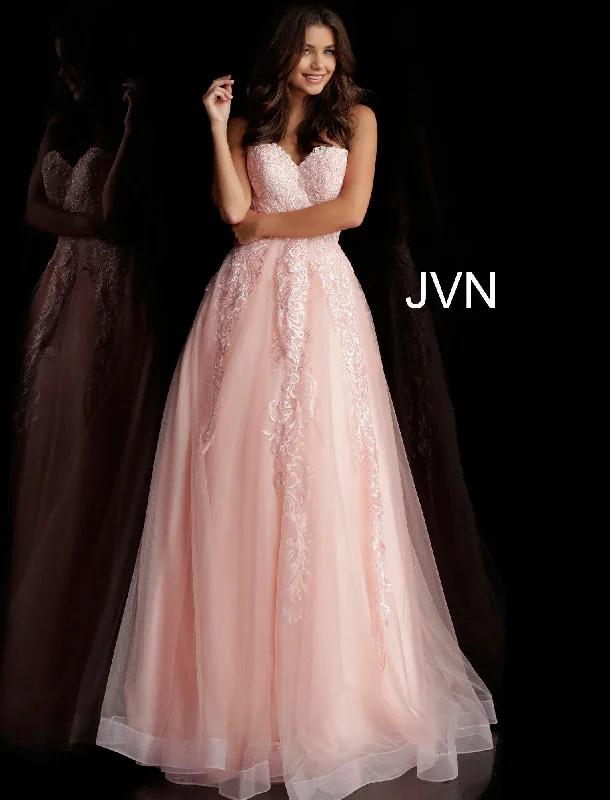 Jovani 66970 Strapless Beaded Prom Ball Gown