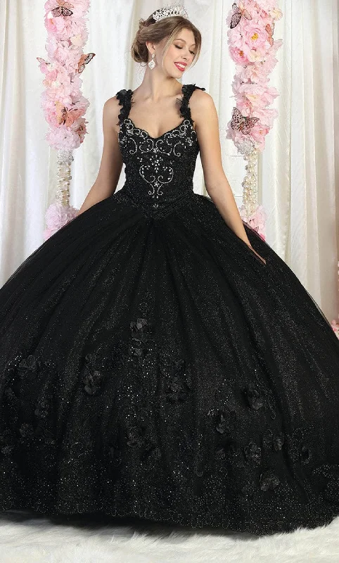 May Queen LK180 - 3D Floral Applique Ballgown