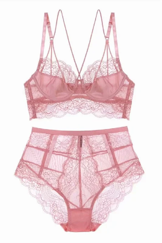 Sexy Pink Lingerie Set