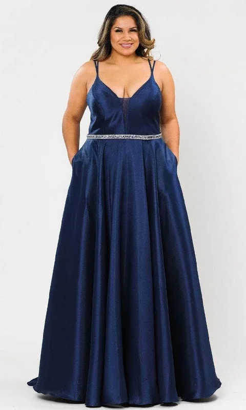 Poly USA W1106 - Plunging Mikado Gown