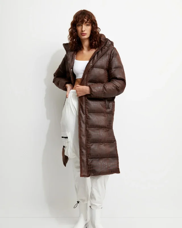 Croc Illusion Coat | Croc Print