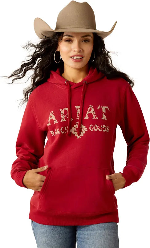 Ariat Ranch Goods Hoodie Rio Red - 2410