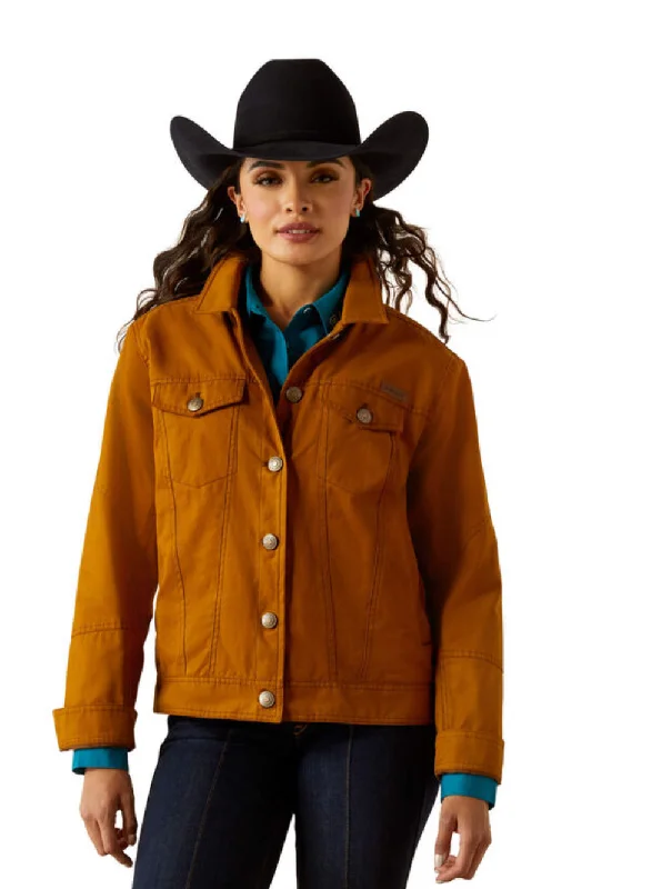 ARIAT WOMENS CHESTNUT GRIZZLY RANCHER JACKET-2600