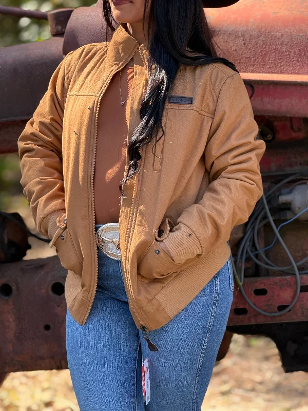 Cinch Womens Tan/Brown Inside Aztec Jacket