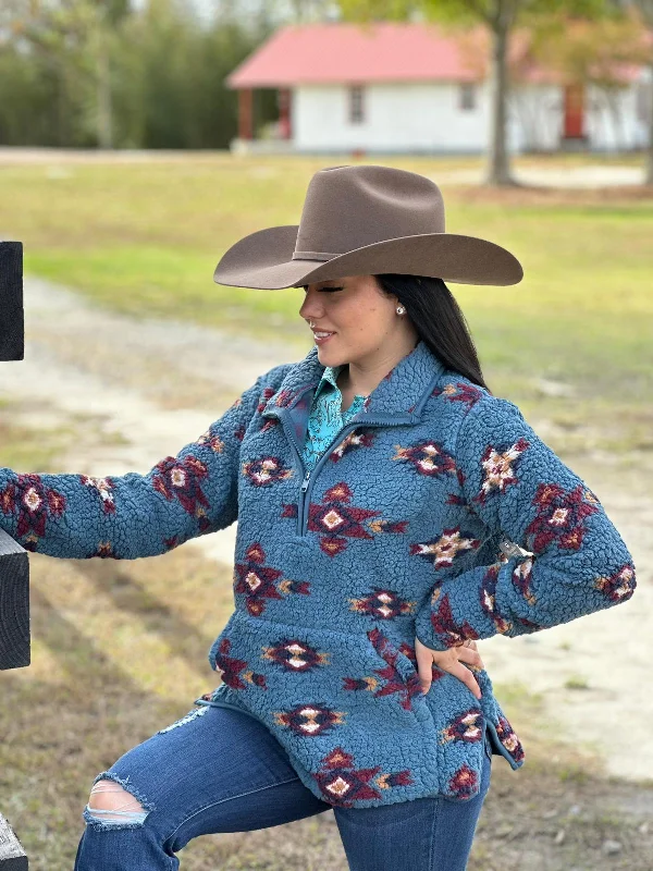 Wrangler Pullover Aztec Blue For ladies