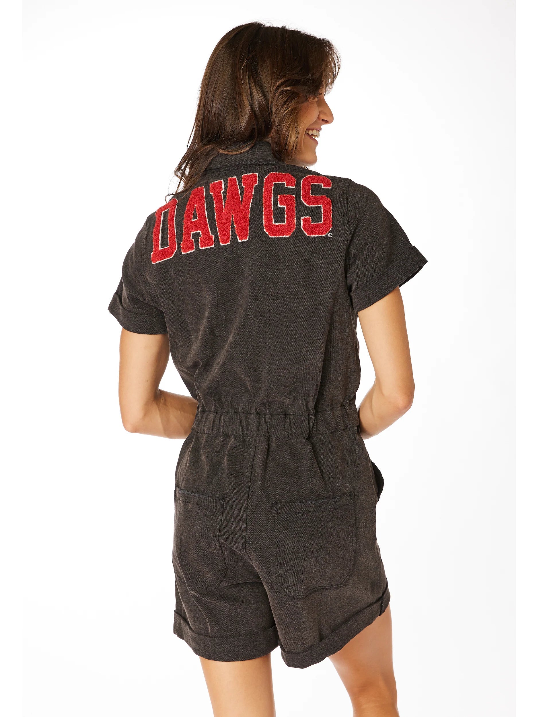 The Dawgs Denim Romper