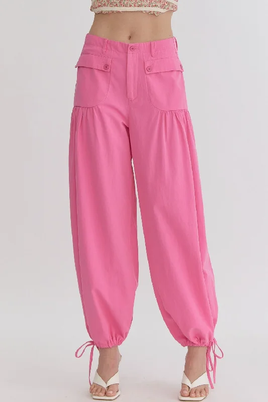 Serendipity Pink Denim Balloon Pants