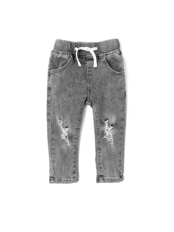 Distressed Denim - Grey Wash