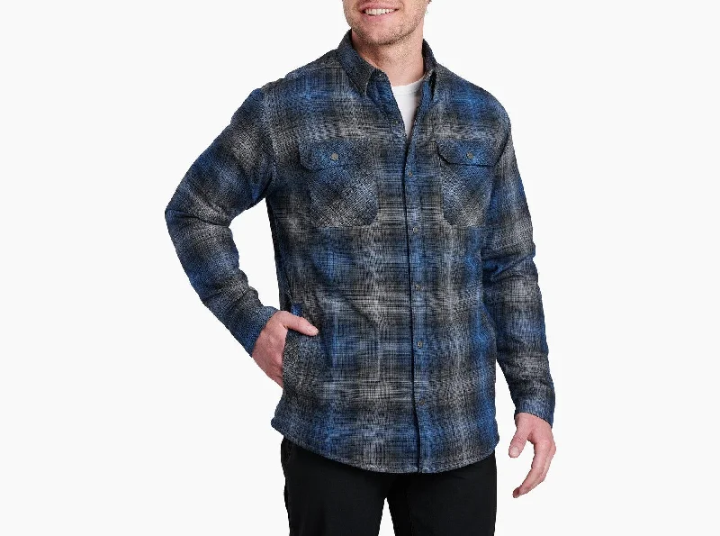 Joyrydr Long Sleeve Flannel Shirt - Blue Storm