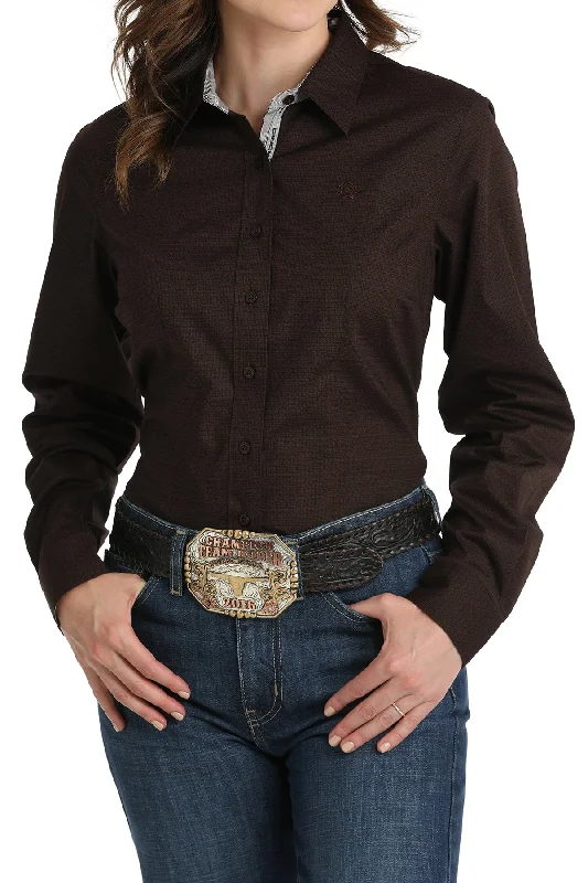 Women's Cinch Button Down Shirt #MSW9165056