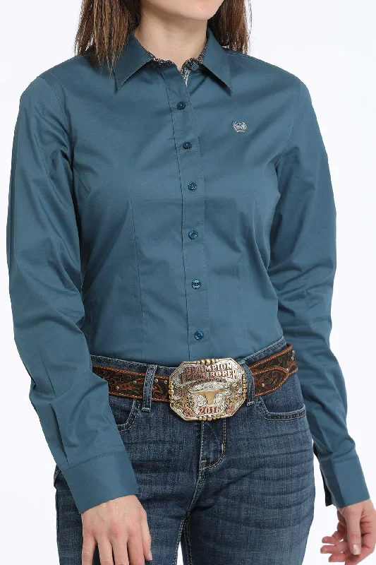 Women's Cinch Button Down Shirt #MSW9165060