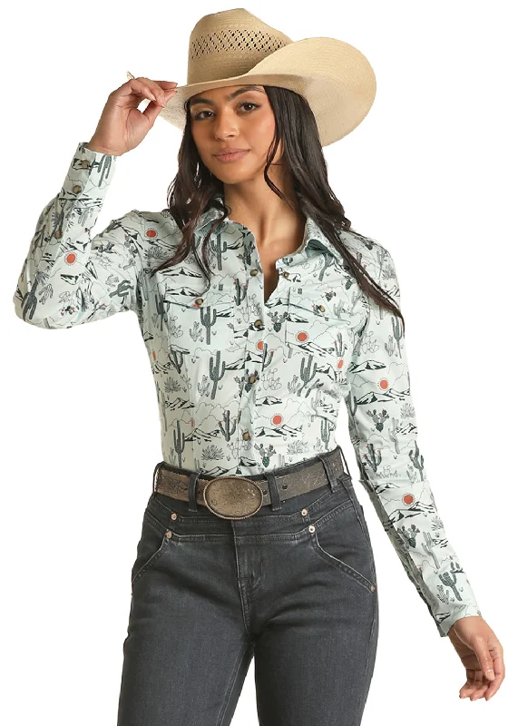 Women's Rock & Roll Cowgirl Dale Brisby Snap Front Shirt #RRWSOSR0Q7