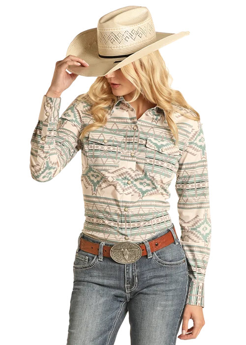 Women's Rock & Roll Cowgirl Snap Front Shirt #RRWSOSR0R7