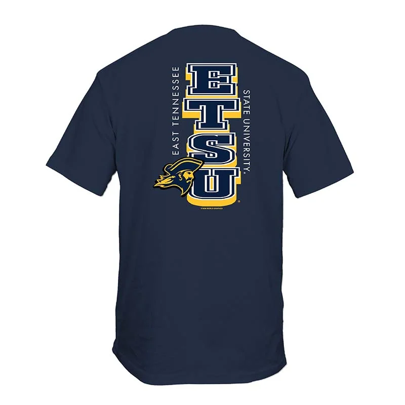 ETSU Retro Vertical Short Sleeve T-Shirt