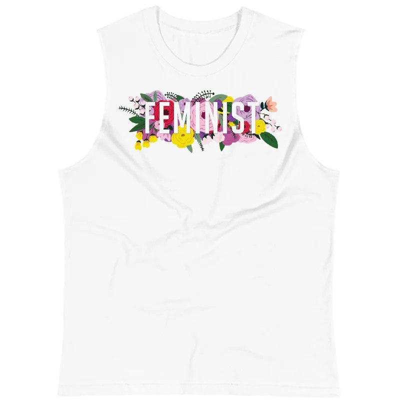 Feminist Flowers -- Unisex Tanktop