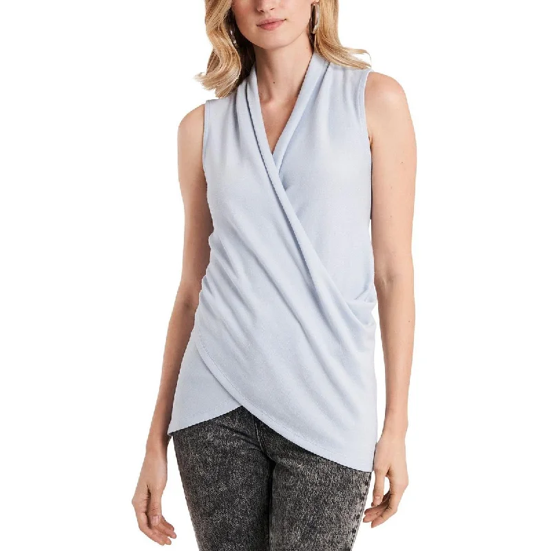 1.State Womens Wrap Sleeveless Blouse