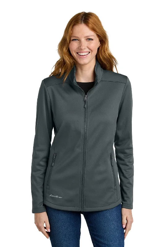 Eddie Bauer Womens Smooth Fleece Full Zip Sweatshirt w/ Pockets - Iron Gate Grey - COMING SOON