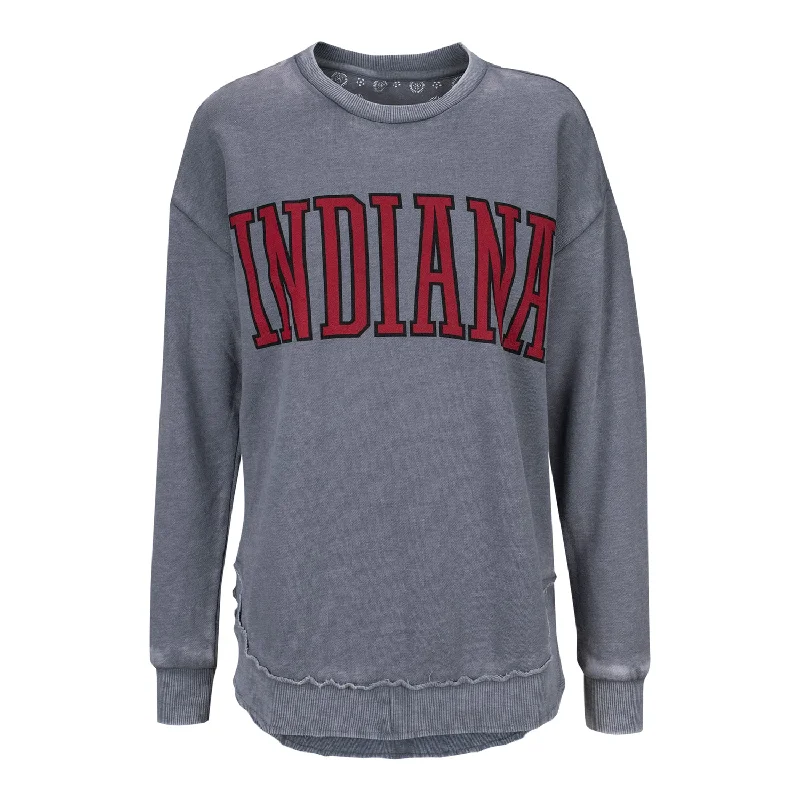 Ladies Indiana Hoosiers Vintage Poncho Fleece Sweatshirt