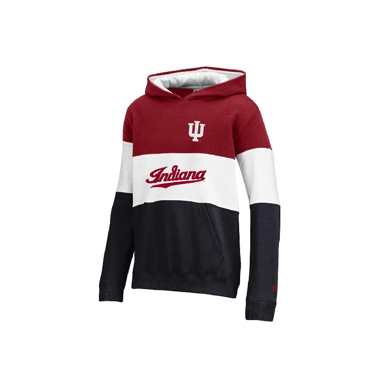 Youth Indiana Hoosiers Super Fan Colorblock Hood