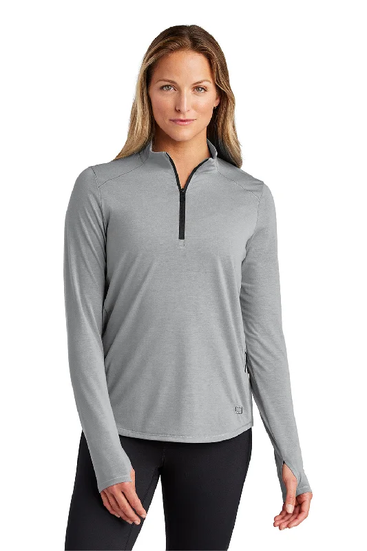 Ogio Womens Motion Moisture Wicking 1/4 Zip Sweatshirt w/ Pocket - Greystone - COMING SOON