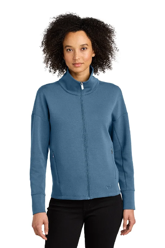 Ogio Womens Transcend Full Zip Sweatshirt w/ Pockets - Mist Blue - COMING SOON