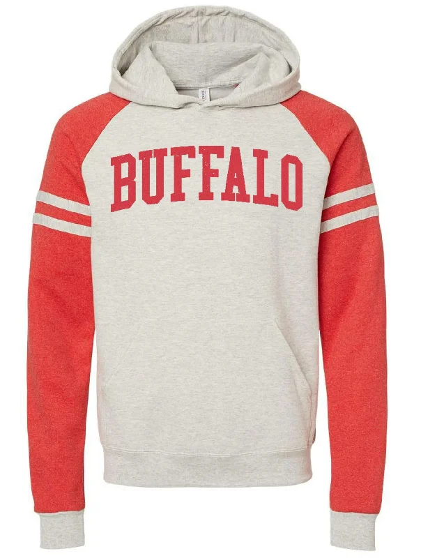 Buffalo Classic Varsity - Adult Hoodie -  Red