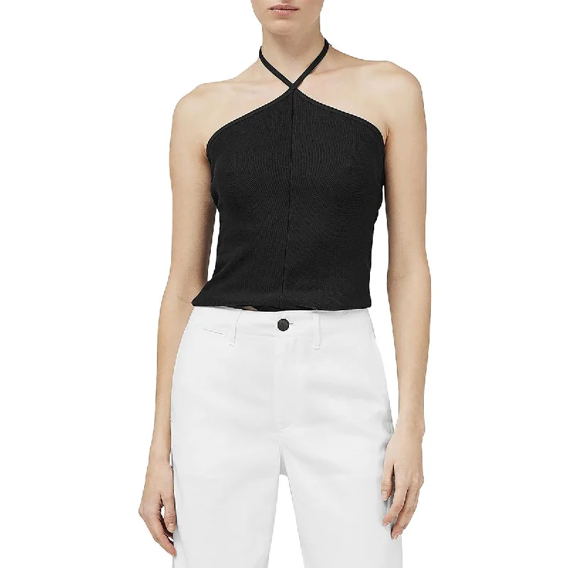 Rag & Bone Womens Organic Cotton Sleeveless Halter Top